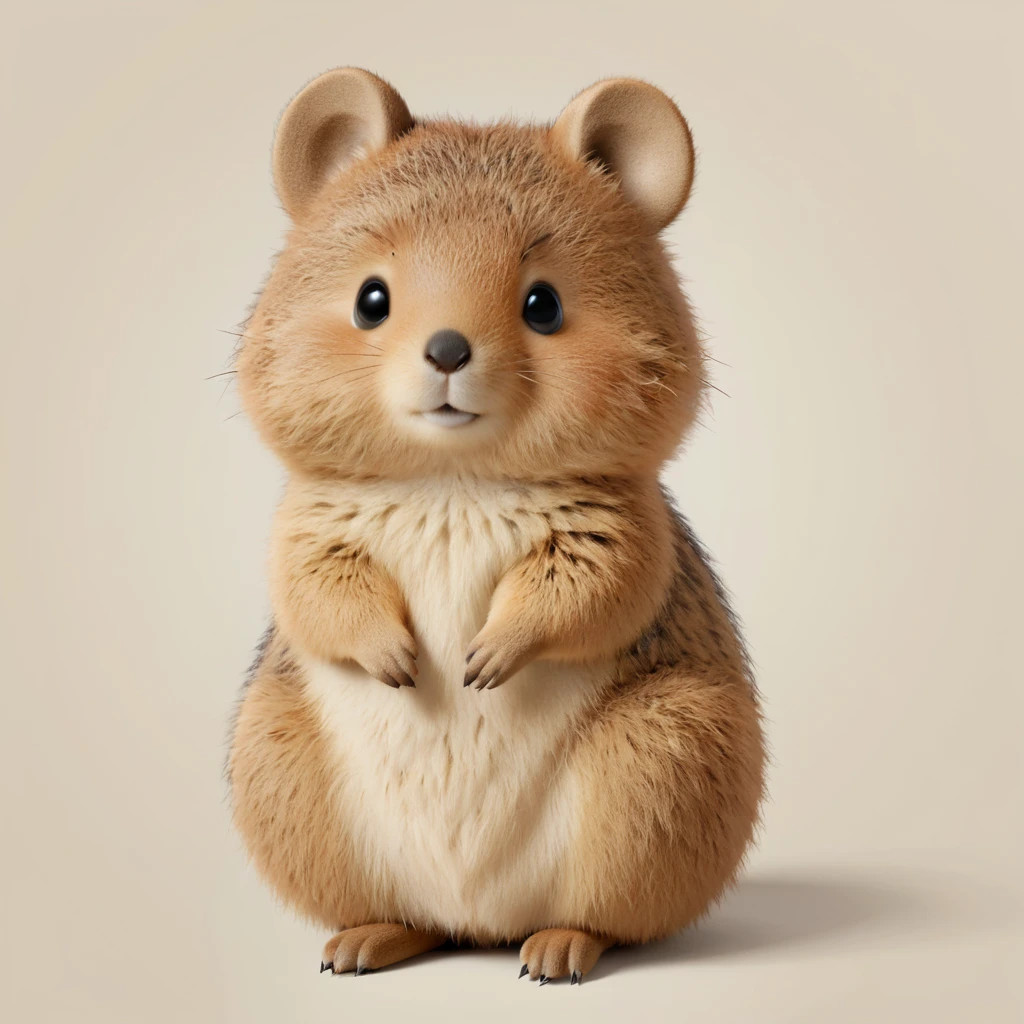 cute quokka, illustration, vector graphics, strong contours
