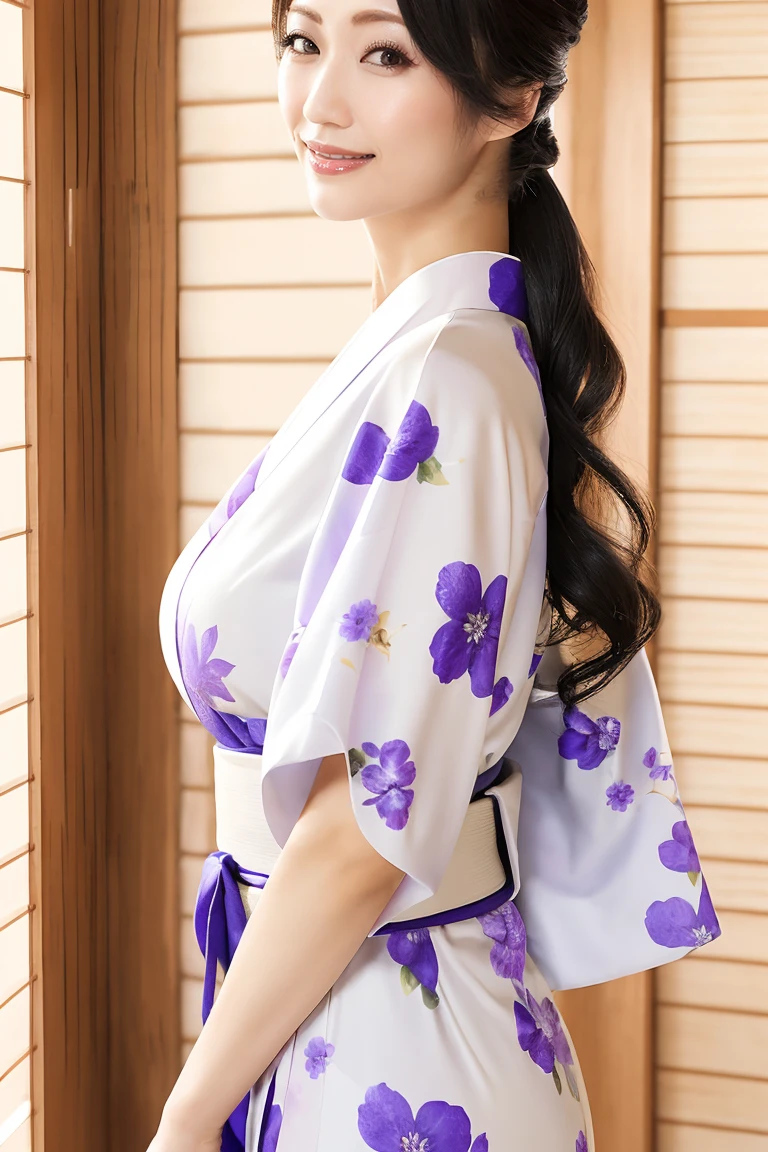 (最high quality、Tabletop、8K、Best image quality、Award-winning works)、(一人のbeautiful成熟した女性:1.1)、Adult face、(Innkeeper:1.1)、(Elegant floral kimono:1.2)、(A kimono with a perfect and precise collar:1.2)、Perfect mature woman portrait photo、Glowing Skin、Standing Elegantly、(Blurred elegant and exquisite perfect Japanese style room background:1.3)、(The most natural and perfect tidy Japanese style room background:1.2)、Glowing White Skin、Very white skin、(Accentuate your body lines:1.1)、(The most graceful posture:1.2)、(Large Breasts:1.2)、A perfect smile、完璧なbeautiful光沢のある唇、(Accurate anatomy:1.2)、(A perfect and elegant outfit:1.1)、(Standing with good posture:1.1)、(beautiful, high quality, Large kimono obi:1.2)、(Long kimono:1.2)、(完璧で自然なbeautiful袖:1.2)、(完璧で自然なbeautiful衿:1.2)、(完璧で自然なbeautiful着物:1.2)、(完璧で自然なbeautiful袂:1.2)、(完璧で自然なbeautiful帯締:1.2)、(Chignon:1.1)