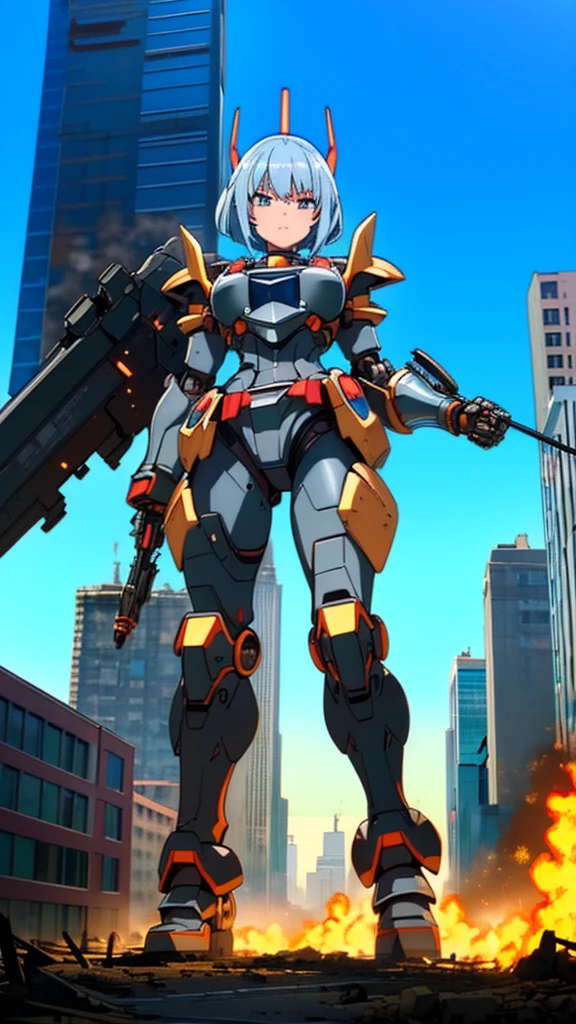 ((giantess))
((Robot Girl)) ((Mechanical Armor)) ((Metal Armor))
((Run through the valley of buildings))((Injection))
((Heavy Armament)) ((Heavy Weapon)) ((Bazouga)) ((Rifle)) ((Long Spear)) ((Great Shield)) ((Helmet)) ((Mechanized Wing))
((beautiful eyes)) ((gentle expression)) ((anime style eyes))
((New York Manhattan)) ((major city)) ((skyscraper district))
(((Female titan taller than a building)))) ((Destroyed city))
(GTScramped, Giantess: 1.2), Outdoors, Full Body, (Height Difference, Standing Close to Crowd: 1.2)
Black smoke fire, fire, flame ((crowd runs away)))
Ruins, piles of rubble, battlefields, ground zero, burnt fields
collapsed buildings, broken cars
big city
unreal engine,((concentrated line)) ((wide-angle lens)) ((sunlight))
((masterpiece)) ((beautiful girl)) ((precise picture))
((Unreal Engine))
((anime style))
(anmnr,Manga character
Destroyed skyscrapers, destroyed cars, crowd Unreal Engine,starrystarscloudcolorful,ROBOTANIMESTYLE,RRS,SRS,MRS,FRS,NJRS,RARS,HRS,BRS