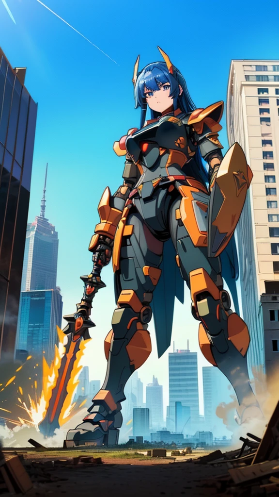 ((giantess))
((Robot Girl)) ((Mechanical Armor)) ((Metal Armor))
((Run through the valley of buildings))((Injection))
((Heavy Armament)) ((Heavy Weapon)) ((Bazouga)) ((Rifle)) ((Long Spear)) ((Great Shield)) ((Helmet)) ((Mechanized Wing))
((beautiful eyes)) ((gentle expression)) ((anime style eyes))
((New York Manhattan)) ((major city)) ((skyscraper district))
(((Female titan taller than a building)))) ((Destroyed city))
(GTScramped, Giantess: 1.2), Outdoors, Full Body, (Height Difference, Standing Close to Crowd: 1.2)
Black smoke fire, fire, flame ((crowd runs away)))
Ruins, piles of rubble, battlefields, ground zero, burnt fields
collapsed buildings, broken cars
big city
unreal engine,((concentrated line)) ((wide-angle lens)) ((sunlight))
((masterpiece)) ((beautiful girl)) ((precise picture))
((Unreal Engine))
((anime style))
(anmnr,Manga character
Destroyed skyscrapers, destroyed cars, crowd Unreal Engine,starrystarscloudcolorful,ROBOTANIMESTYLE,RRS,SRS,MRS,FRS,NJRS,RARS,HRS,BRS