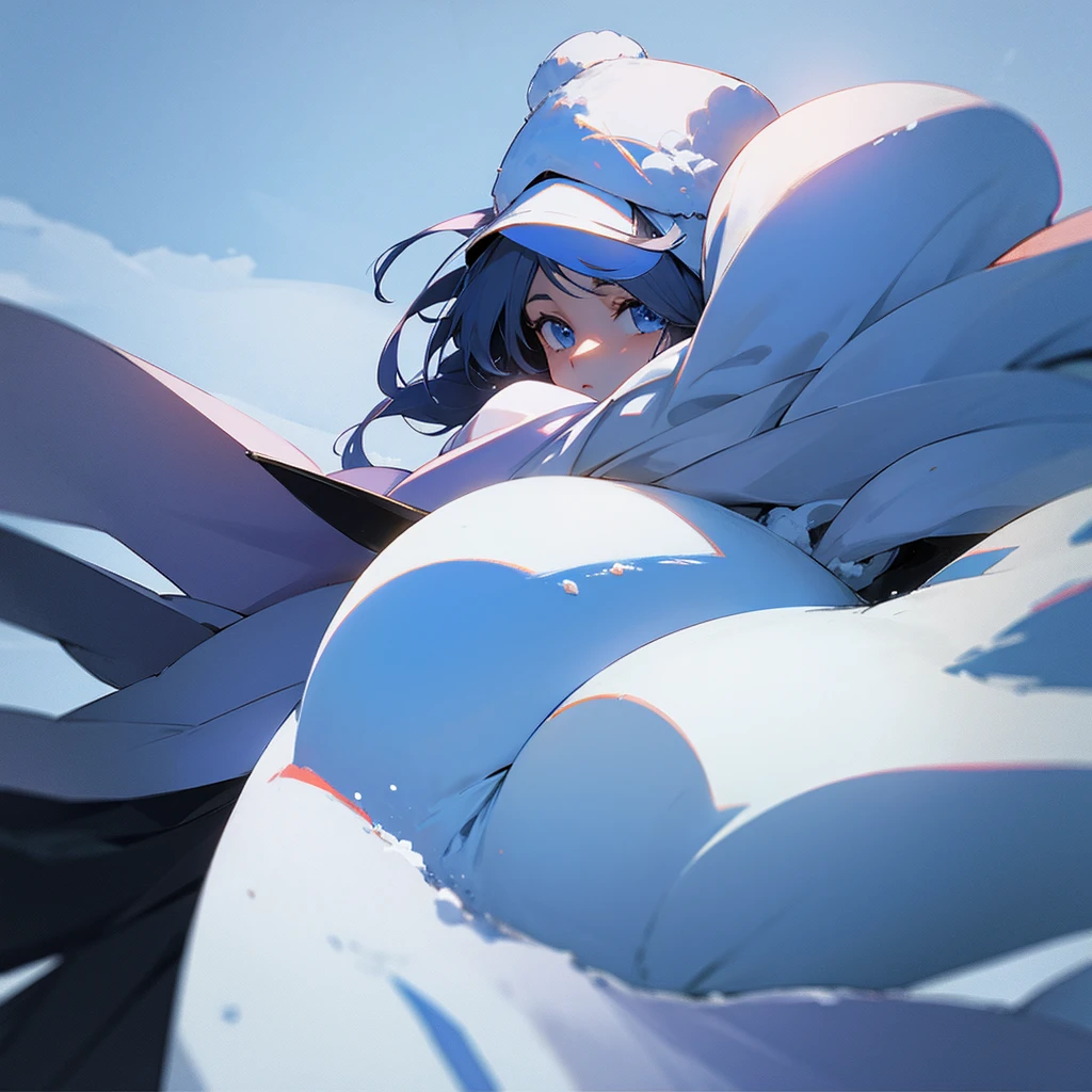 anime snow background