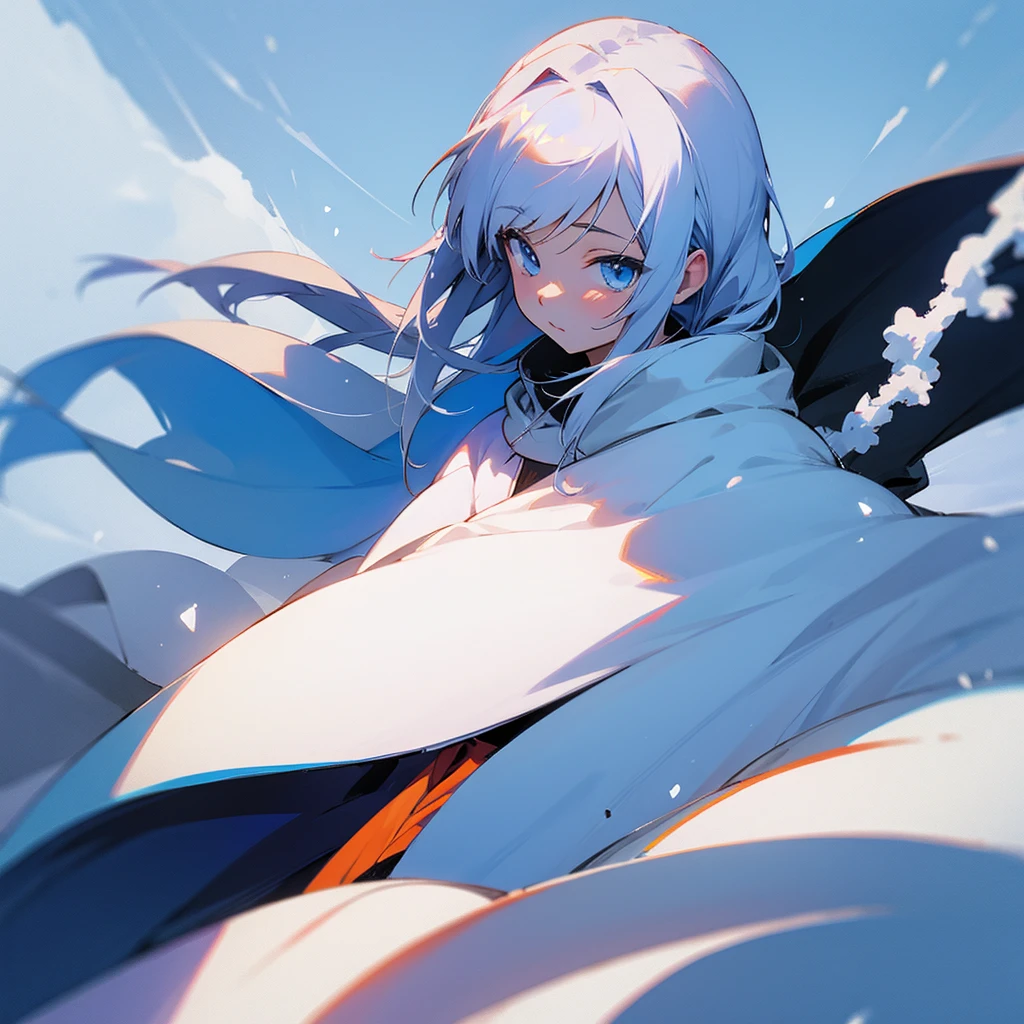 anime snow background