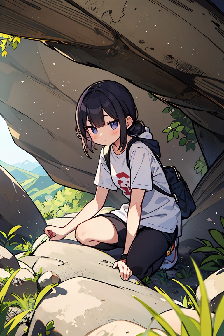 独奏, girl, T-Shirts, Mountaineering, 