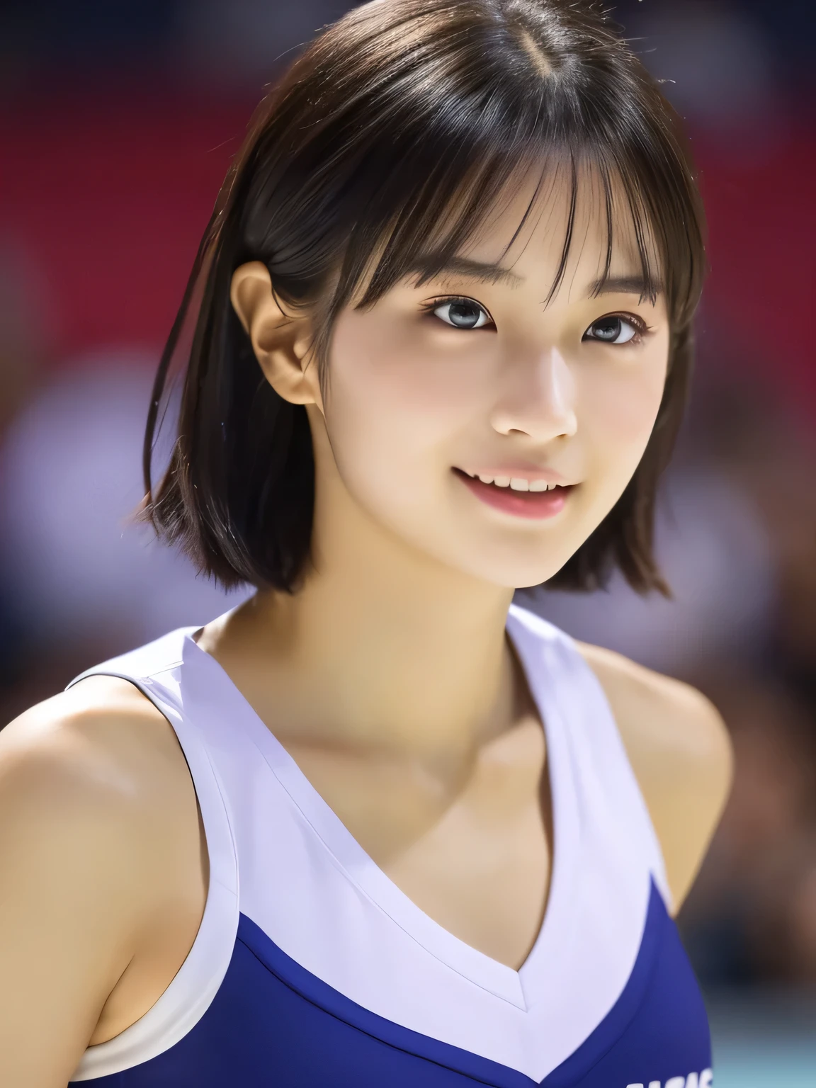 
(Cheerleader:1.2),(beautiful girl:1.3), (************), (Highest quality:1.4), (Very detailed), (Very detailed美しい顔と目), (Sweat:1.2), (Cheer Dance 1.8), (Look Away:1.5), (Cheerleader costumes:1.3), smile, Open your mouth, White skin, Great face, iris, Short Bob Hair, (Skinny body type:1.2), (Flat Chest:1.2),Smooth, Very detailed CG synthesis 8k wallpaper, High-resolution RAW color photos, Professional photography, Light, BackLight, dream-like, impressive, Written boundary depth, Basketball court, Cowboy Shot, (Close-up of face:1.2)