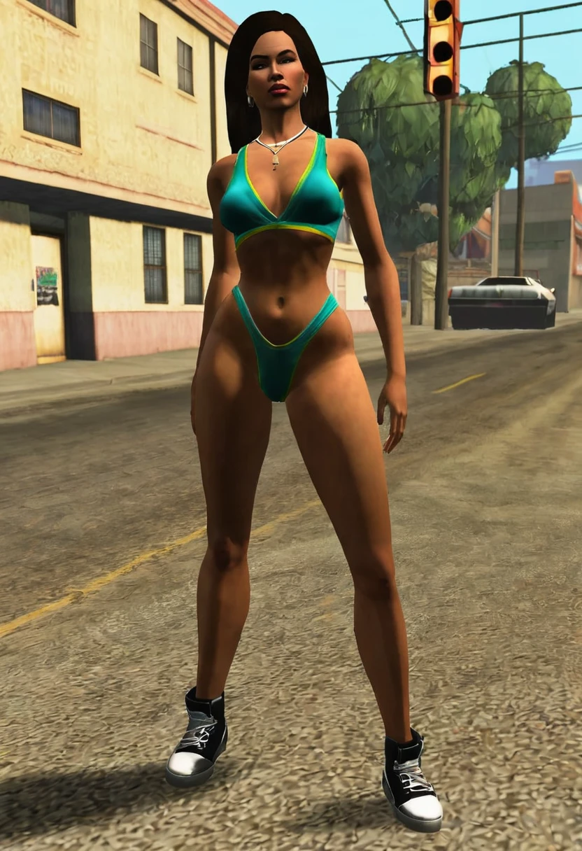 mod 80s woman body enter gta san andreas