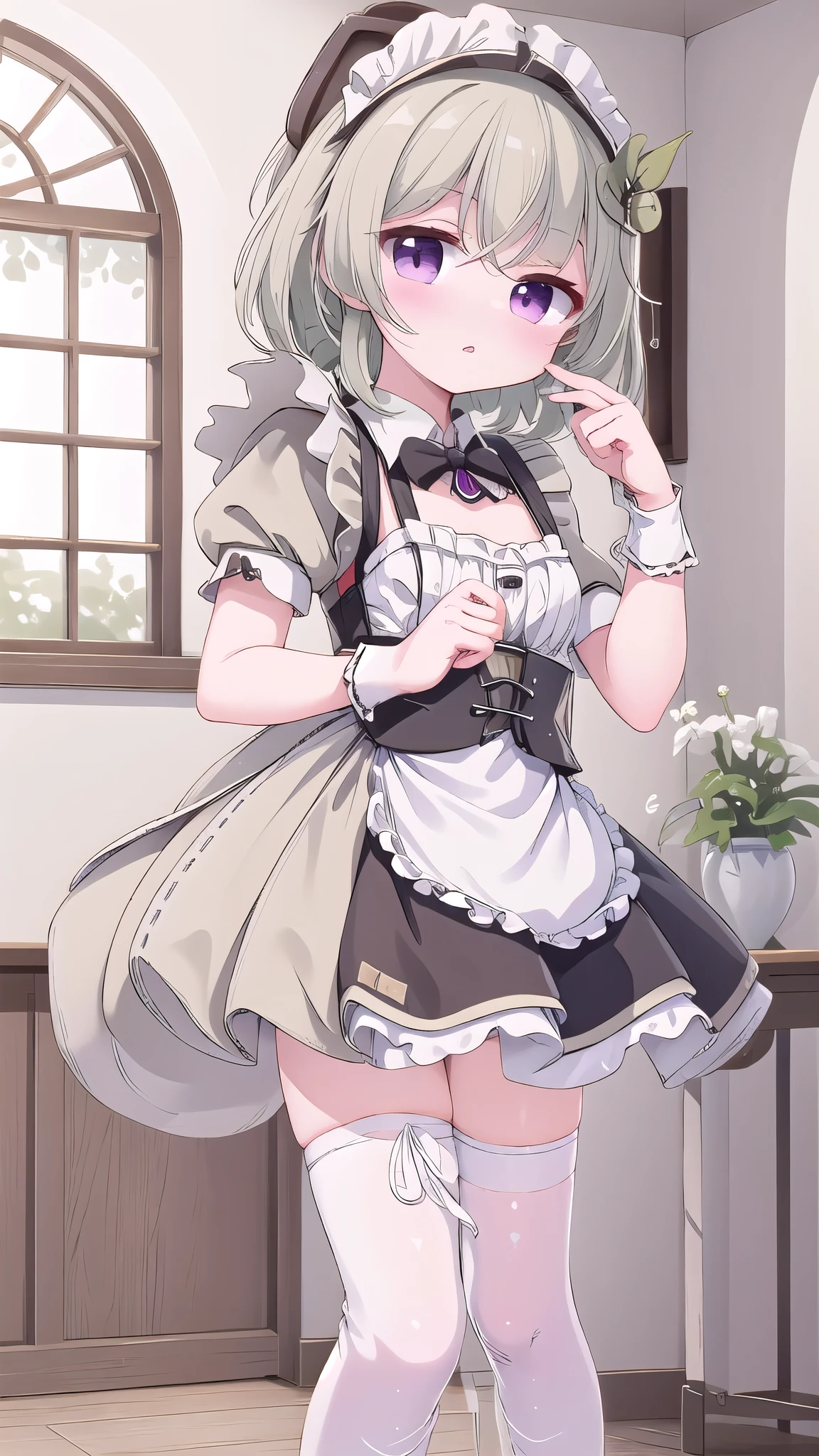 best quality，（Kawaii：1.1），（charming），（high resolution：1.2），Incredibly ridiculous resources：1.3，Incredibly beautiful illustrations，charming女性 ，Maid costume