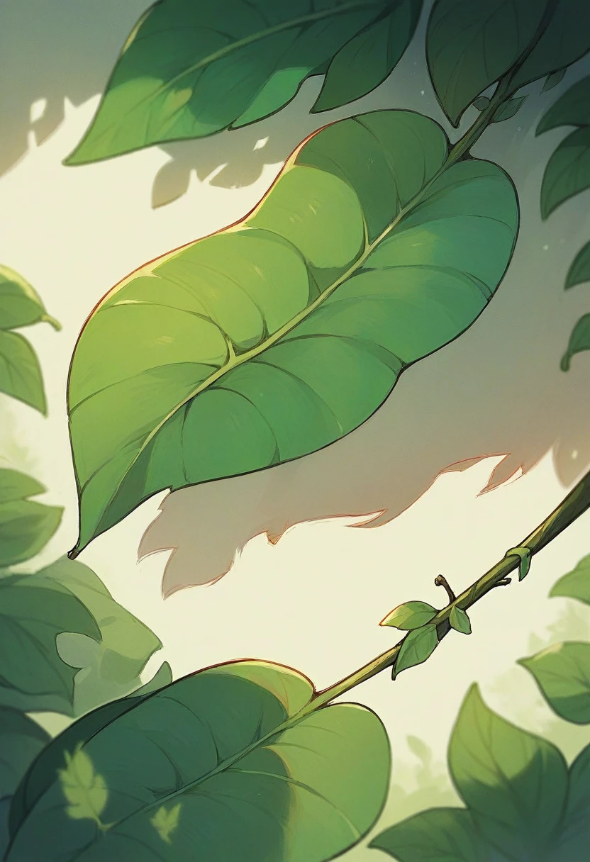 Drop onto a leaf