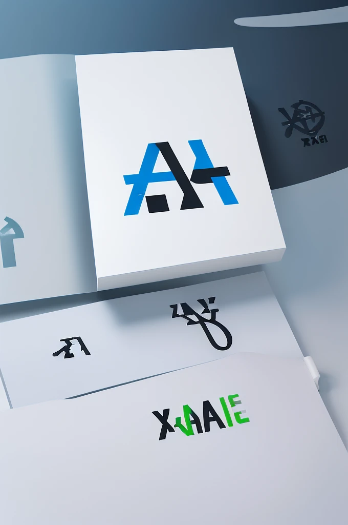 Project logo, ((((Simple flat design)))), (((Corporate Logo))), antibodies, Medical Design, (((A logo made up of the letters XAGE-1))), ((((A stylish logo mark made up of the four overlapping letters &quot;XAGE&quot;)))), (JAPAN)