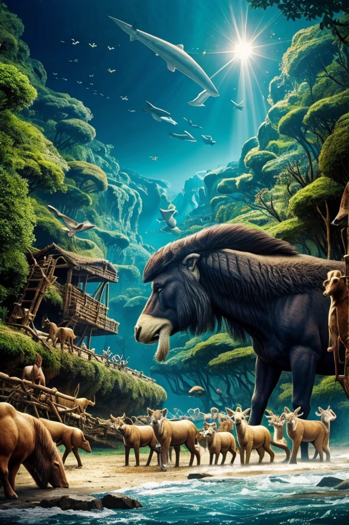 Which animals did not enter Noah's ark?