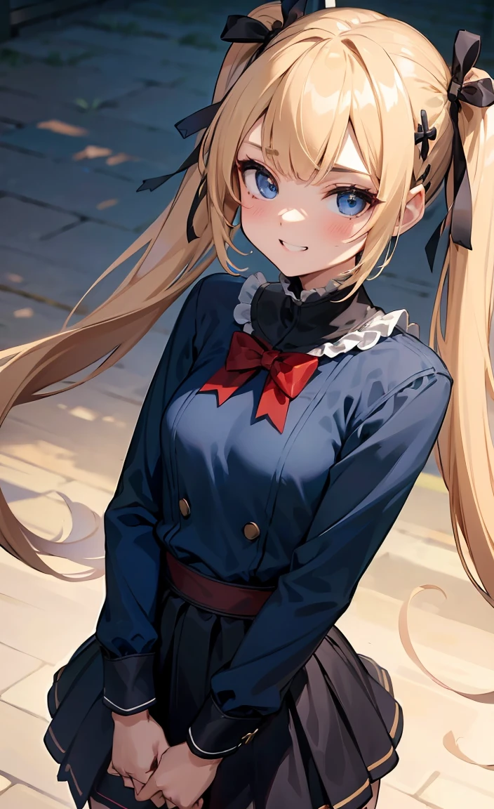 NSFW,One girl,
(Flat Chest:1.3),(shirtのボタンを開けて胸を見せてくれる:1.5),Beautiful breasts,(shirtを脱ぐ:1.5),(Small breastsが見える:1.5)
Blonde, {{{Half Twin Tail:1.3}}}、break,blush, bow, 赤いbow, Long sleeve, shirt, 襟付きのshirt, skirt, プリーツskirt, 黒いskirt, Small breasts,
{{{Face close-up}}},Upper Body,
Look down,View your viewers,
Tabletop, Highest quality, , Absurd, Perfect Skin, Detailed skin texture, Ultra-detailed, 8K, Intricate details, Beautifully detailed face,High resolution,
{{{Shadowed face}}}, mock, {{{Grit your teeth:1.2}}}, Grin, smile, Looking down at the viewer, masterpiece,Absurd, Beautiful detailed face when viewed from the front,