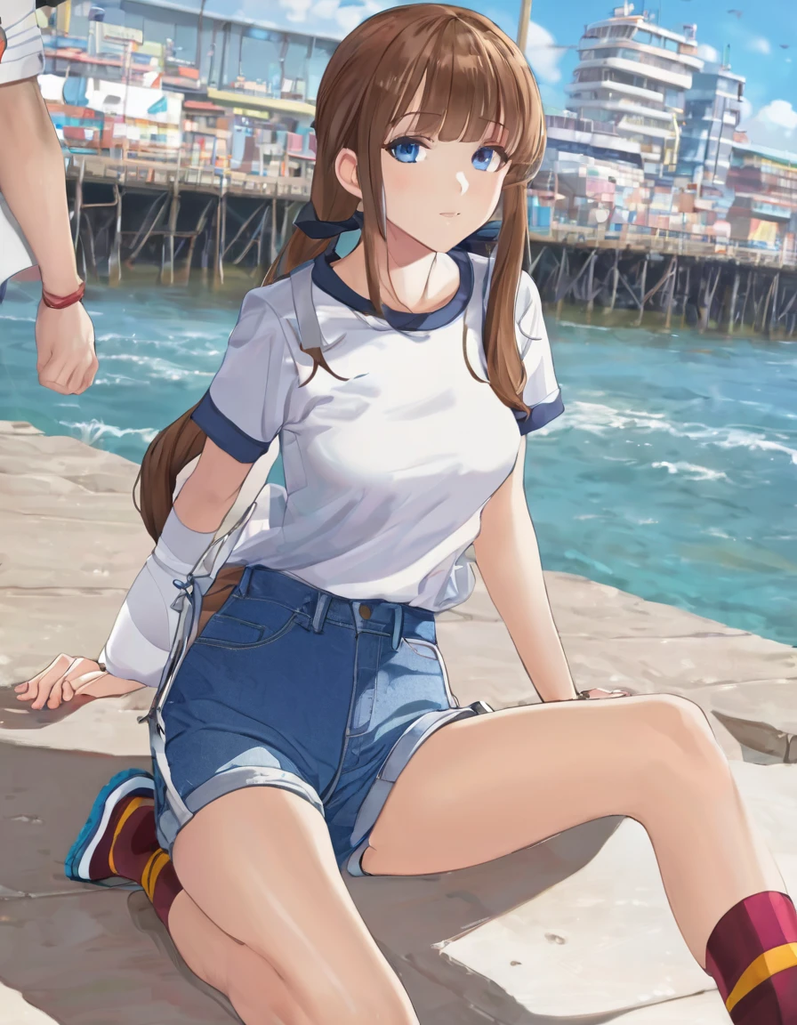 Slave girl kneeling in a dog cage,JK sailor suit,Bondage,quadratic element