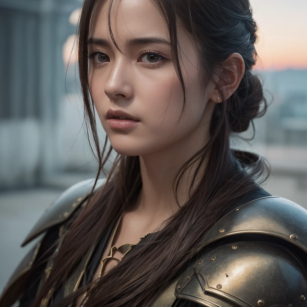 close up portrait photo of ポール・ラッド, Model shooting style, (Highly detailed CG Unity 8k wallpaper), Medieval Armor, Professional, majestic oil painting by Ed Blinky, Atey Gailan, Studio Ghibli, Jeremy Mann, Greg Manchess, Antonio Moro, ((Dusk 1)), Trending on Art Station, Trending on CGSociety, Complex, High detail, Sharp focus, dramatic, Photorealistic paintings by Midjourney and Greg Rutkowski