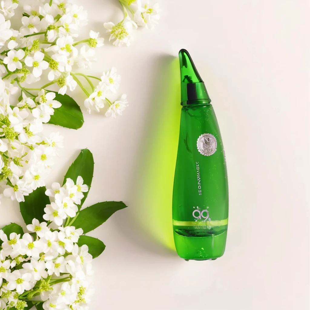 gel, aloe vera , shine, Effects, lighting, Green 