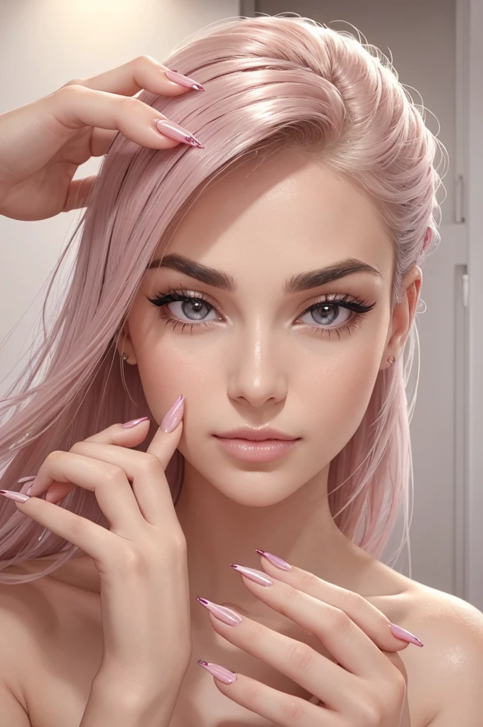 Draw bubble nail design ideas for each finger --auto --s2