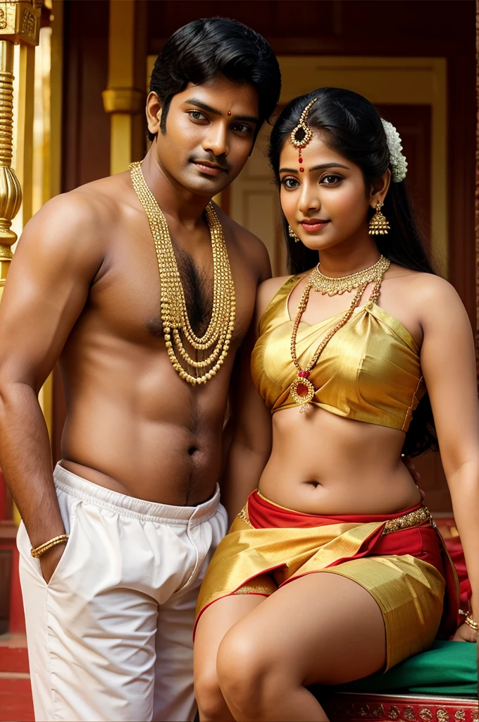 Create image of south indian couple
