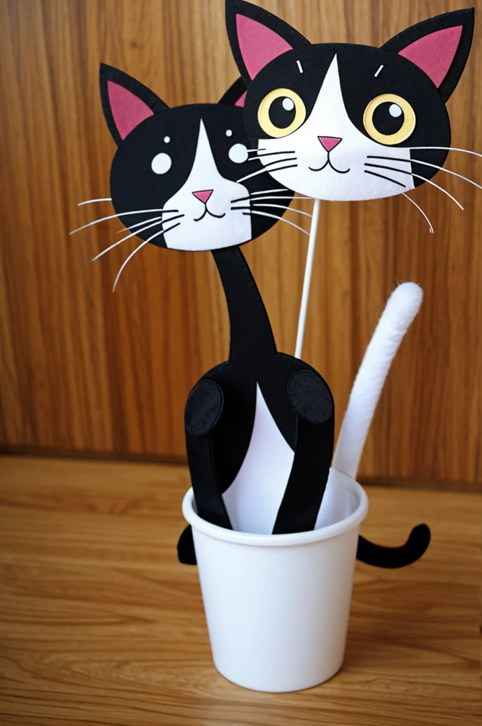 cartoon cat puppet