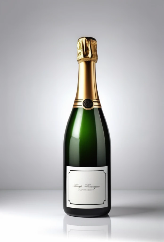 a fancy bottle of champagne
White background