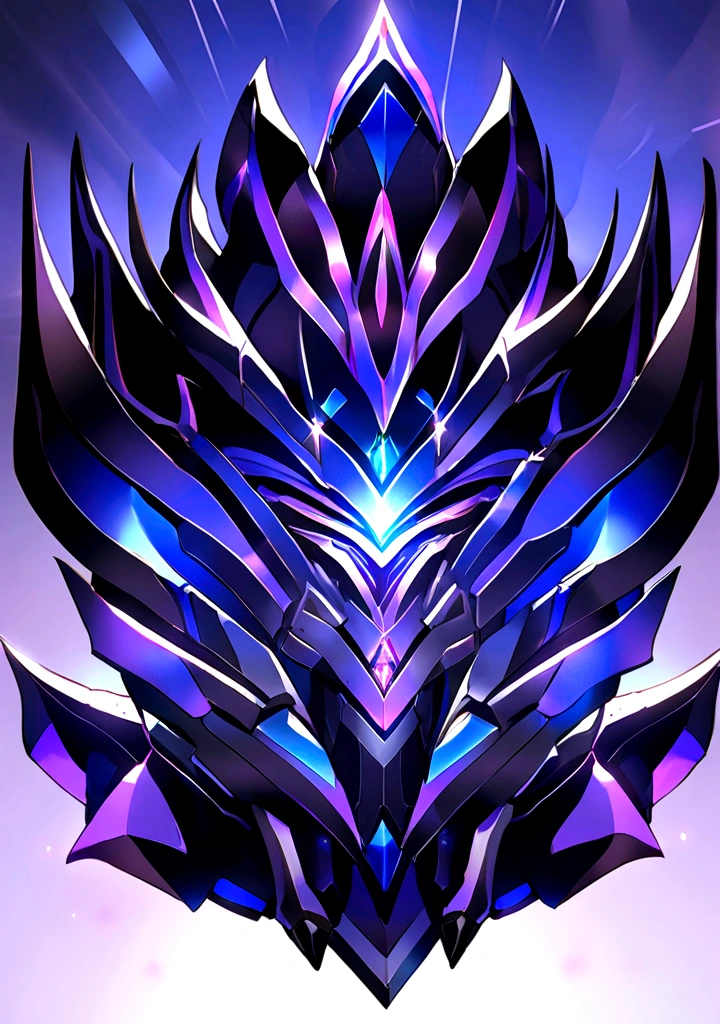 Quantum Style,Violet Blue Logo,The background is deep black,
