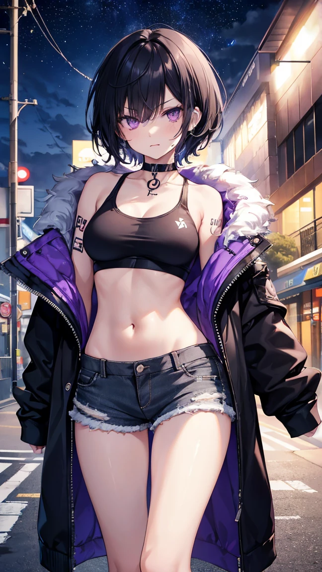 highest quality, High resolution,（Wearing a leopard print fur coat）, colorful, （cyberpunk style）, High contrast and highly detailed, Horror Concept Art, circus, crazy illustration, flat illustration、small eyes、small breasts, Mr.々colored hair, realistic, masterpiece, super detailed, 8K, epic realistic, beautiful
