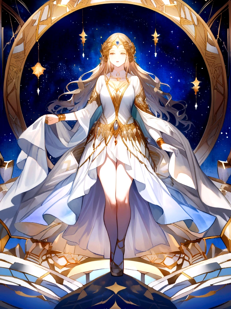 Create starry sky or celestial landscape images, Symbolizes transcendence and connection with the divine.
