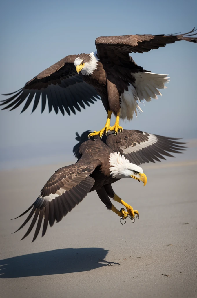 A beautiful eagle in 3D