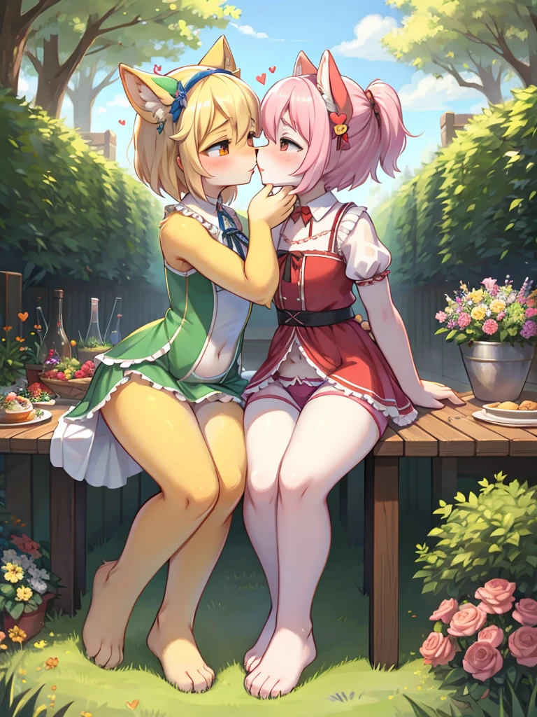 garden party , girl , (curtsy) , My heart is pounding , (pee:0.9) , (legs apart:0.3) , please kiss my crotch
