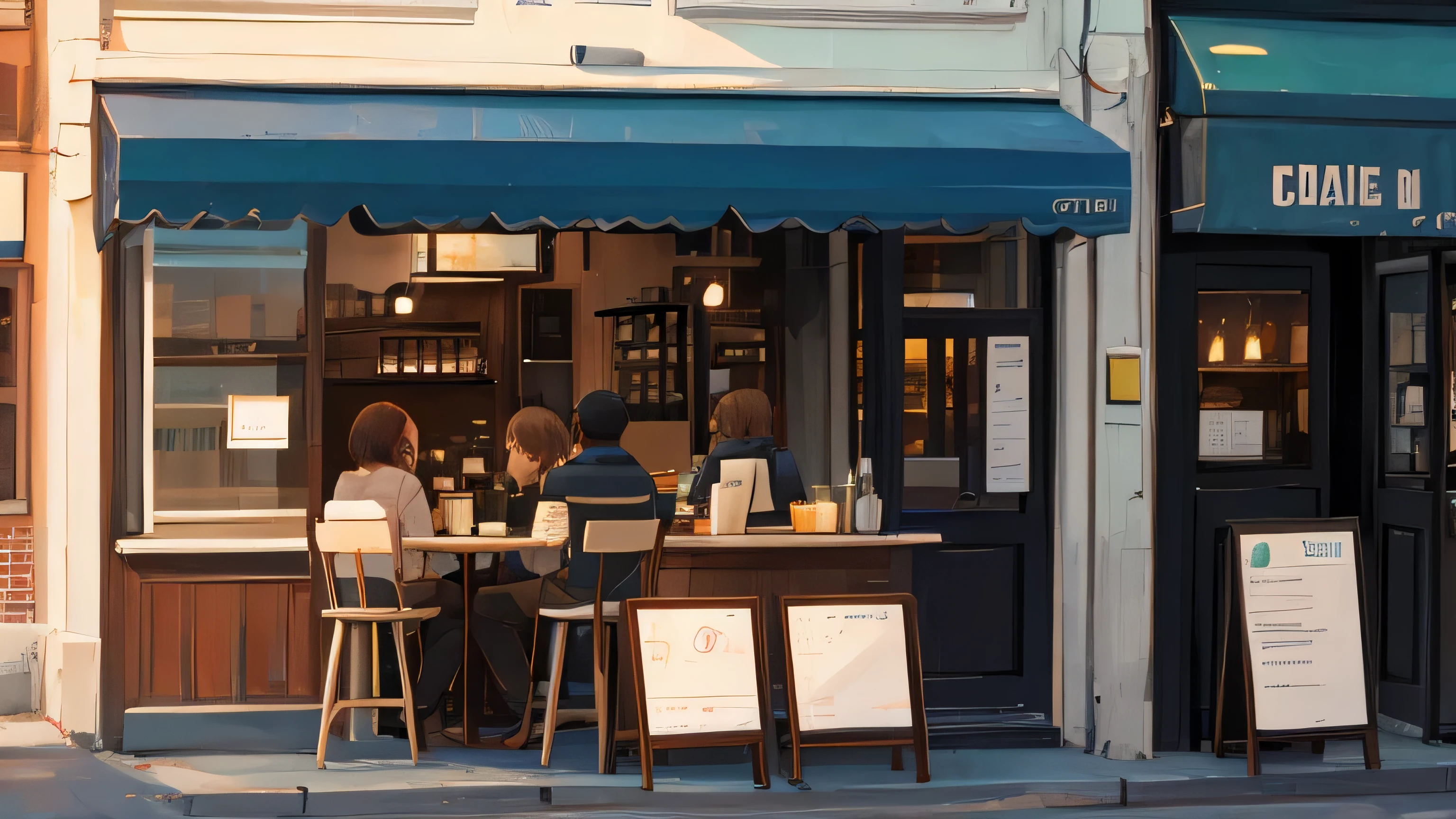An unmanned cafe