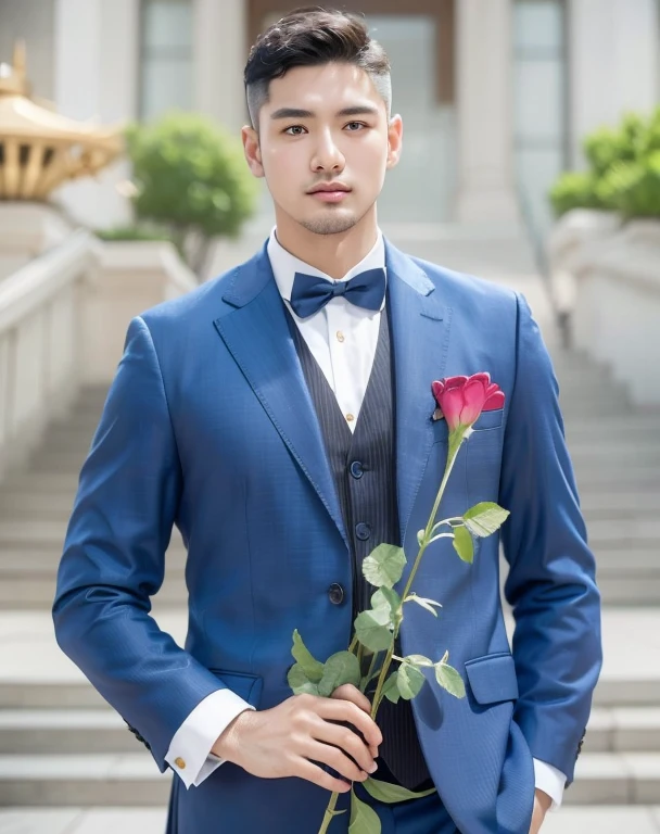 Araaf man wears a Southeast Asian man with a round face.,Posing for pictures, handsome man,Short black hair, black eyes, Asian man,stereoscopic 8k,45 high quality colored lights,000,000,000 pixels, photo, post-trade photo, animation, Portraitที่สวยงามสมจริง. Posing for pictures,  Headshot profile picture, inspiration inspirationผู้ชายหล่อ, Profile picture, Portrait, Headshot, inspiration, Headshot