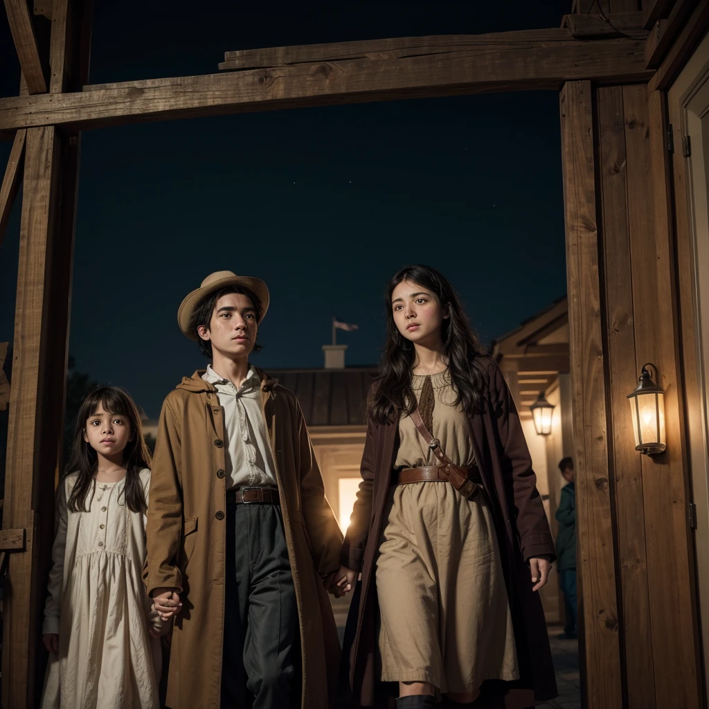 Create the story of the arrival of Europeans in America
