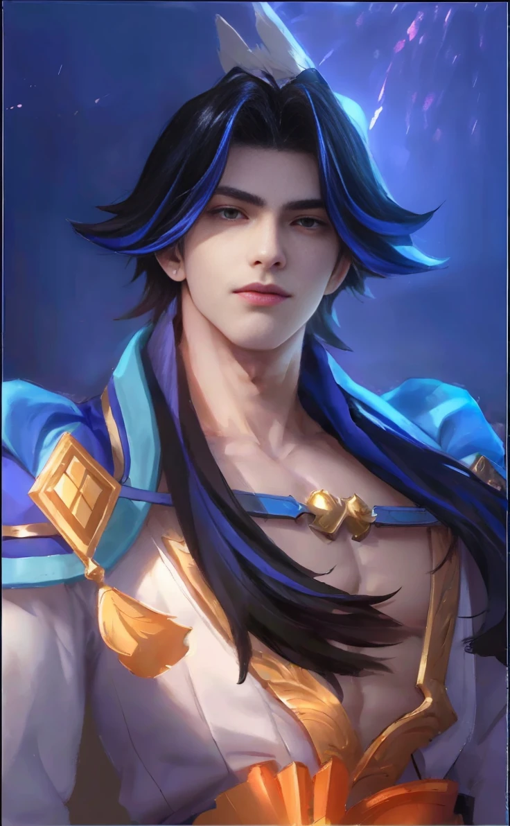 (absurdres, highres, ultra detailed, HDR), masterpiece, Intricate details,best quality picture of a character from Valkyrie Elysium, handsome teen boy with short Hair anime eyes, intricate details on face, in a detailed outside garden sanctuary scenery, detailed character, art kenouji