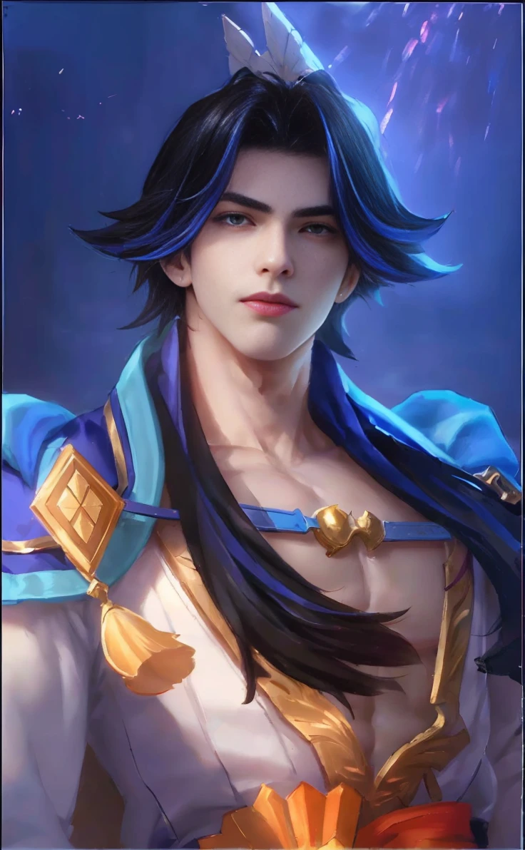 (absurdres, highres, ultra detailed, HDR), masterpiece, Intricate details,best quality picture of a character from Valkyrie Elysium, handsome boy with short Hair anime eyes, intricate details on face, in a detailed outside garden sanctuary scenery, detailed character, art kenouji