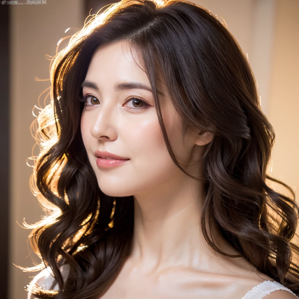Beautiful mature woman with beautiful wavy long hair, Sexy Mature, Ultra-high resolution,(Realistic:1.4), ((Highest quality)), ((masterpiece)), (be familiar with),