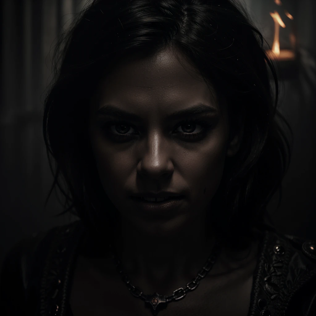 beautiful dark angelic eye with fire and teeth, dark dramatic chiaroscuro lighting, gothic fantasy, highly detailed, cinematic, dramatic, photorealistic, 8k, maximum detail, intricate, masterpiece, hyper realistic, dramatic lighting, volumetric fog, moody atmosphere