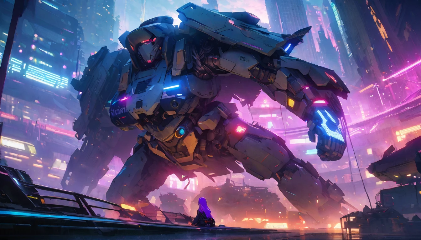 шедевр, Лучшее качество, 1 девушка, anime girl with purple hair sitting on a chair in front of a space ship, oppai cyberpunk, cyberpunk anime art, anime cyberpunk art, digital cyberpunk - anime art, digital cyberpunk anime art, cyberpunk anime girl, anime cyberpunk, female cyberpunk anime girl, digital cyberpunk anime!!, cyberpunk anime girl mech, smooth anime cg art, cyberpunk beautiful girl, detailed digital anime art, dreamy cyberpunk girl, cyberpunk girl, modern cyberpunk anime, detailed anime artwork, anime art wallpaper 4k, anime art wallpaper 4 k, ( ( cyberpunk ) )、высшее качество、Высочайшие стандарты、Высочайшее качество изображения、стол、сложные детали、высокое разрешение、Глубина поля、естественный мягкий свет、профессиональное освещение、О, стоя, very длинные волосы, ковбойский выстрел, блестящий, блестящий hair, (ночь:1.2),мечтательный, [[нежные пальцы и руки:0.55]::0.85],(детальные пальцы),),(эмоциональный),(захватывающий),(основная часть:1.2) все тело.), (Anime Style), (Super Detailed), (Brutal), (UHD, HDR), (8K), (High Resolution: 1.2), (Complex and Beautiful: 1.2)
