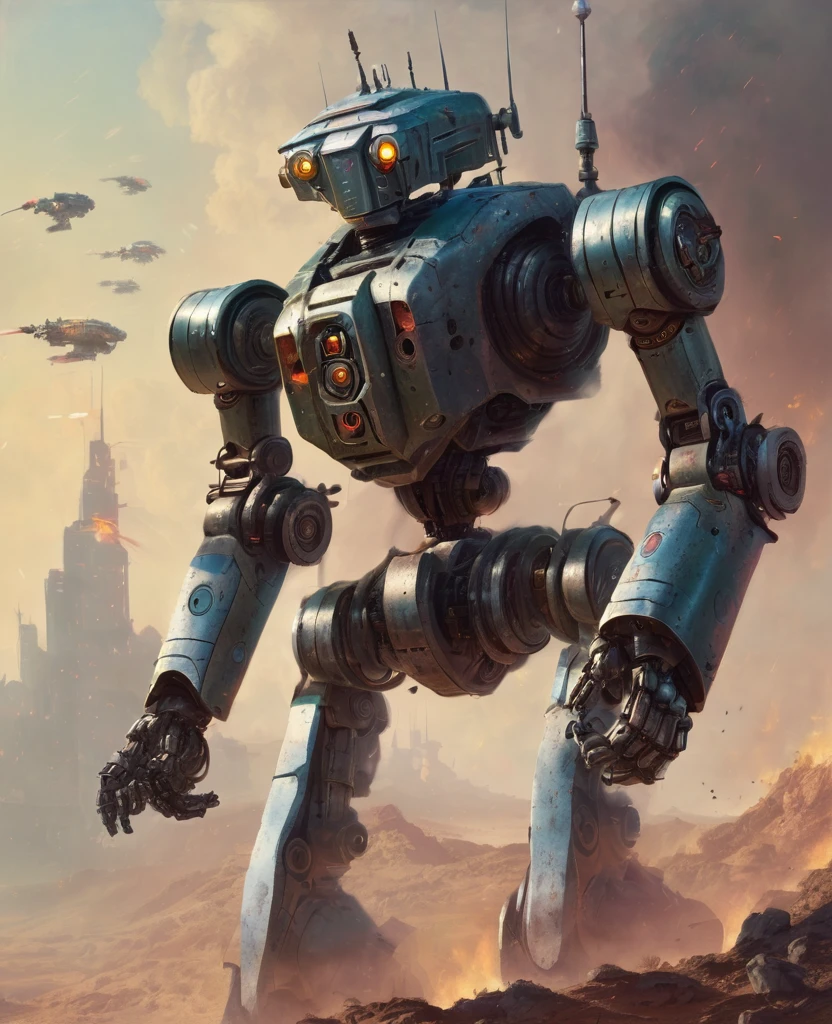 Robot war robot fantasy artwork 