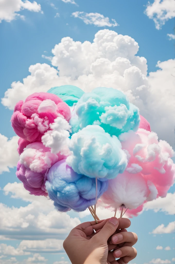 Create me a cotton candy logo