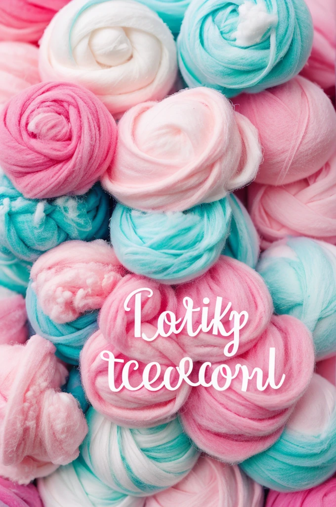 Take my word for it in cute typography that says Cotton Candy