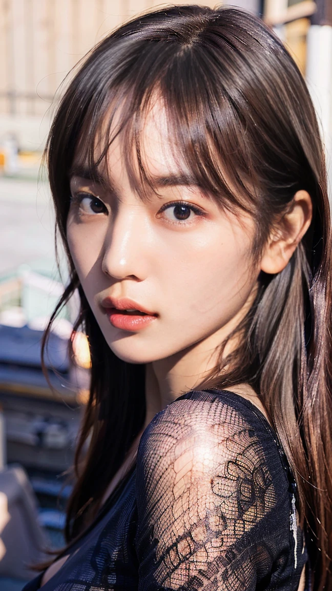 ((Highest quality)),Absurd,(Ultra-high resolution),(photoRealistic:1.6), Octane Rendering,(hyperRealistic:1.2), (photoRealistic face:1.2), Mature Woman, Fascinating, hot, Sensual, Fascinating, Fishnet bodysuit, See-through nipples、Short sleeve, Clothing cutouts, Japanese beautiful girl、15-year-old junior high school student、Very small and beautiful breasts、Beautiful cherry-colored areola、Erect nipples、Small butt、Shaved, (Are standing:1.2), Mischievous face, Perfect female body, (Realistic:1.7), (8K), (masterpiece), (Realistic skin texture), (Soft lighting),(Beautiful Eyes:1), Nipples are visible through the、You can see through your、See-through nipples