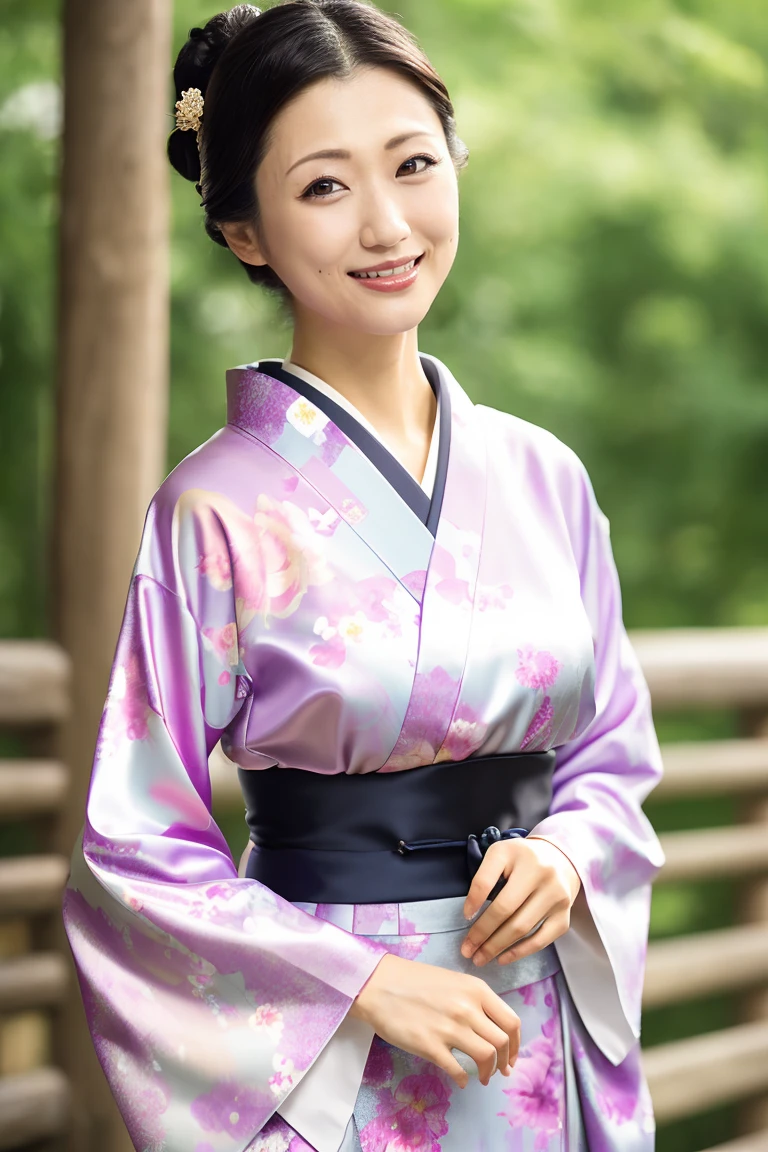 (最high quality、Tabletop、8K、Best image quality、Award-winning works)、(一人のbeautiful成熟した女性:1.1)、Adult face、(Innkeeper:1.1)、(Elegant floral kimono:1.2)、(A kimono with a perfect and precise collar:1.2)、Perfect mature woman portrait photo、Glowing Skin、Standing Elegantly、(Blurred elegant and exquisite perfect Japanese style room background:1.3)、(The most natural and perfect tidy Japanese style room background:1.2)、Glowing White Skin、Very white skin、(Accentuate your body lines:1.1)、(The most graceful posture:1.2)、(Large Breasts:1.2)、A perfect smile、完璧なbeautiful光沢のある唇、(Accurate anatomy:1.2)、(A perfect and elegant outfit:1.1)、(Standing with good posture:1.1)、(beautiful, high quality, Large kimono obi:1.2)、(Long kimono:1.2)、(完璧で自然なbeautiful袖:1.2)、(完璧で自然なbeautiful衿:1.2)、(完璧で自然なbeautiful着物:1.2)、(完璧で自然なbeautiful袂:1.2)、(完璧で自然なbeautiful帯締:1.2)、(Chignon:1.1)、(Natural and perfect wrist:1.1)