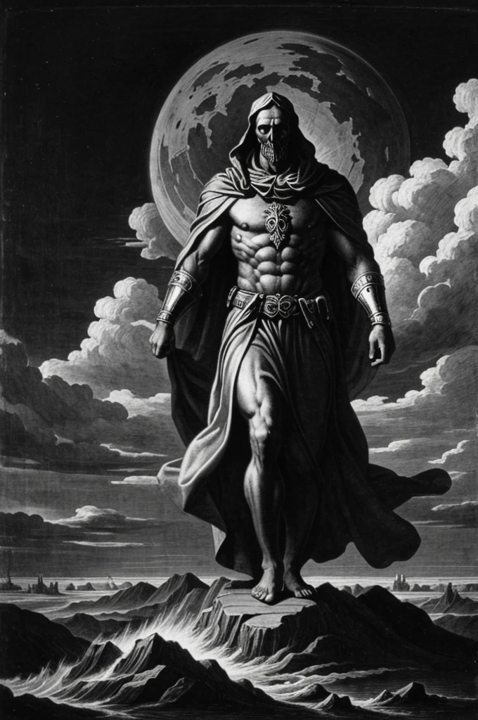 apocalypse, black and white, engraved type, Renaissance