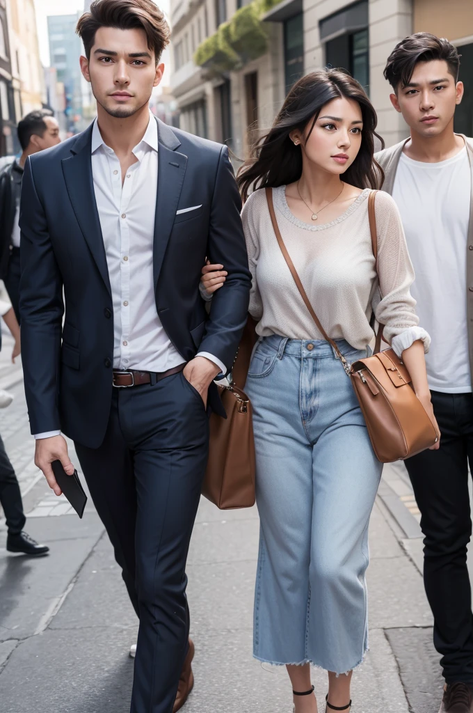 Makes a woman bringing with two men