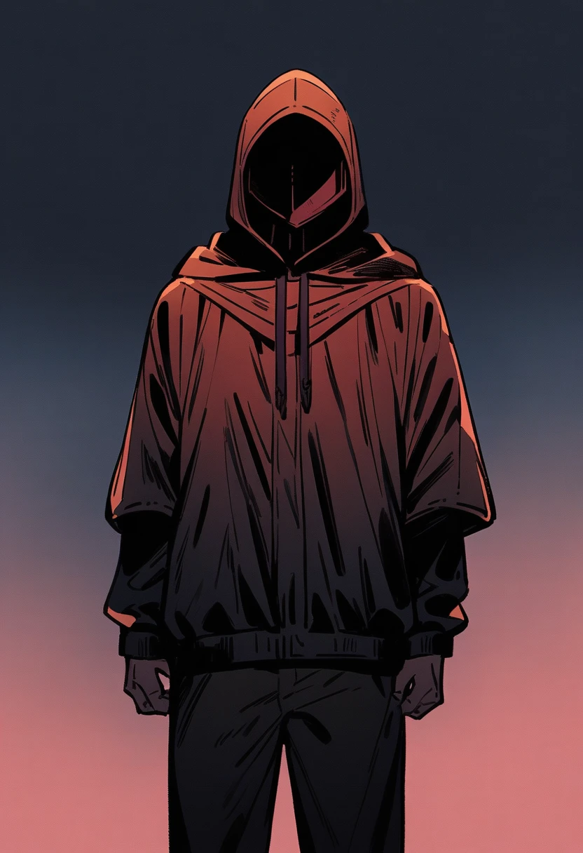1 boy, Standing,Solid color background,Japanese comic style