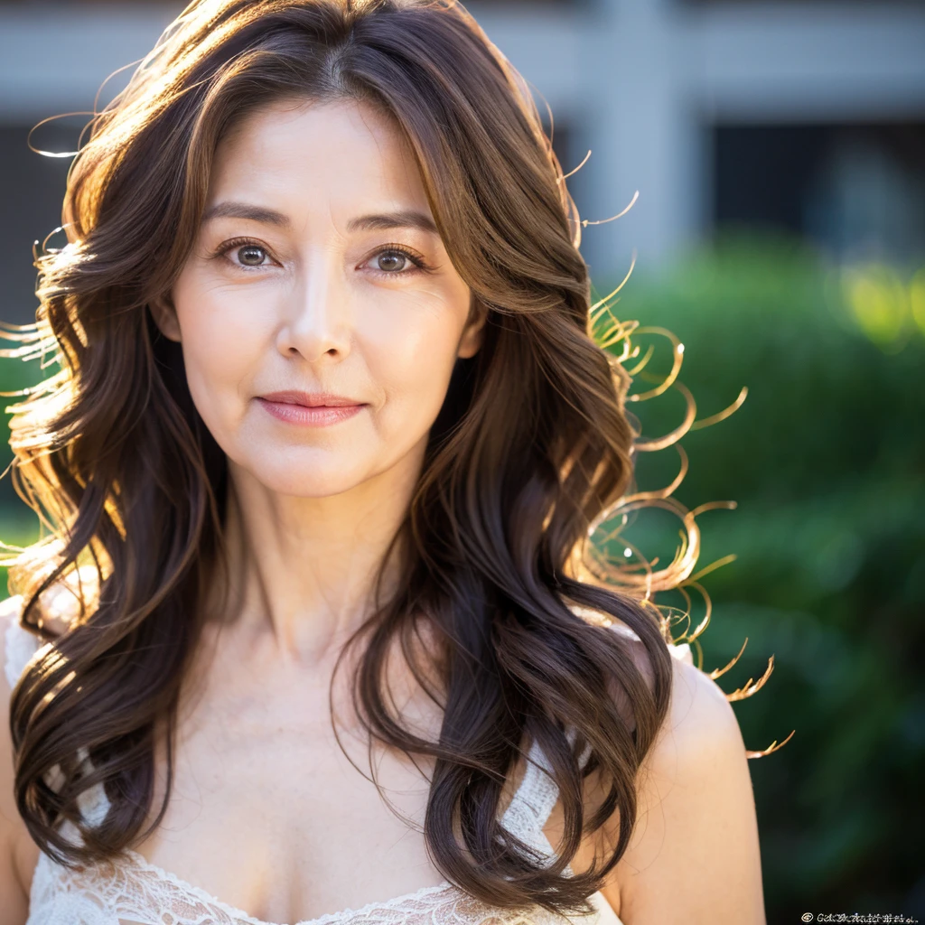 Beautiful mature woman with beautiful wavy long hair, Sexy Mature, Ultra-high resolution,(Realistic:1.4), ((Highest quality)), ((masterpiece)), (be familiar with),