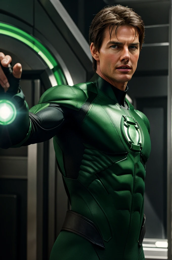 Actor Tom Cruise as Green Lantern 