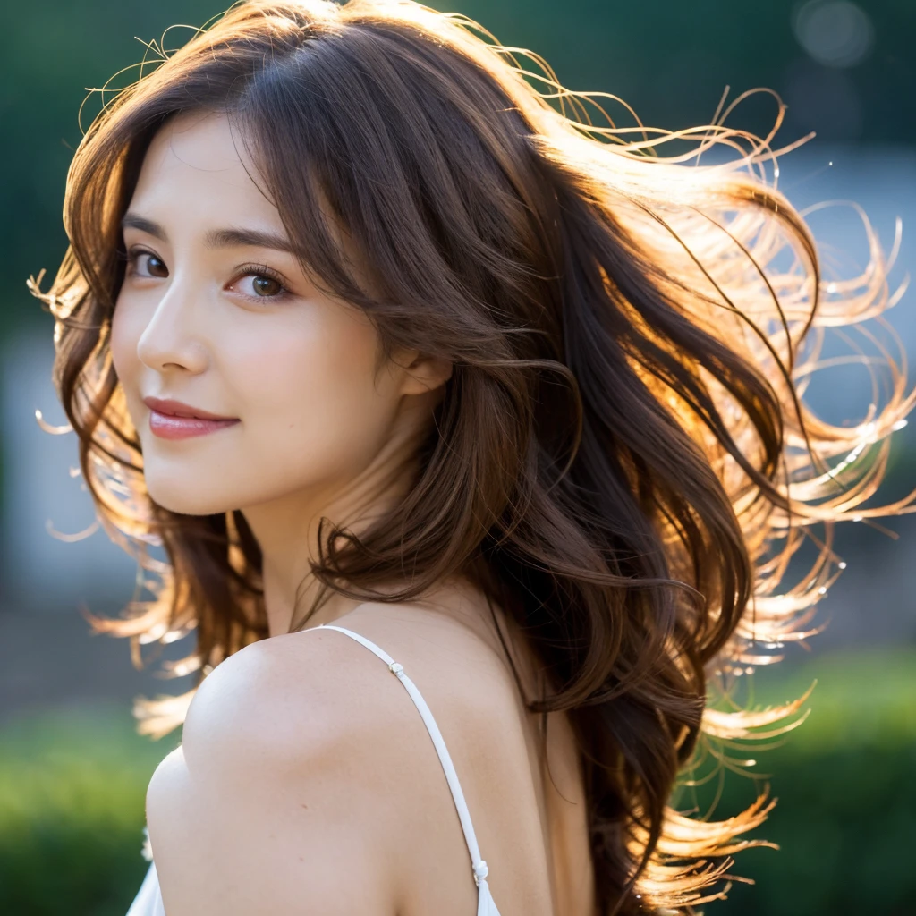Beautiful mature woman with beautiful wavy long hair, Sexy Mature, Ultra-high resolution,(Realistic:1.4), ((Highest quality)), ((masterpiece)), (be familiar with),
