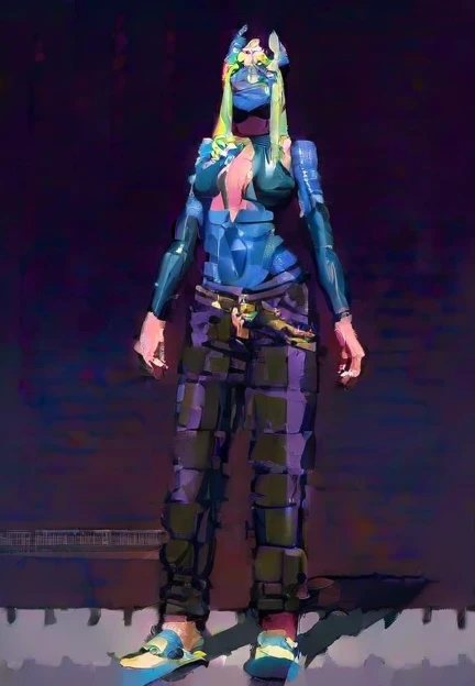 Heiress of the diadem (body hair) crystal mask (muka) Paradox Face Painting,dragon-fly (chemise) country bumpkin (pants), elite mixer (pantsdo)