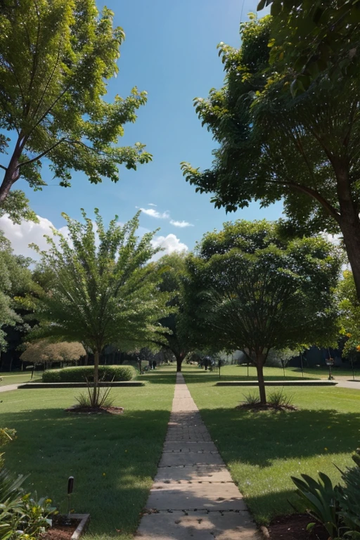 "The diversity of plants and trees, each with its unique shapes and colors, under divine care."
