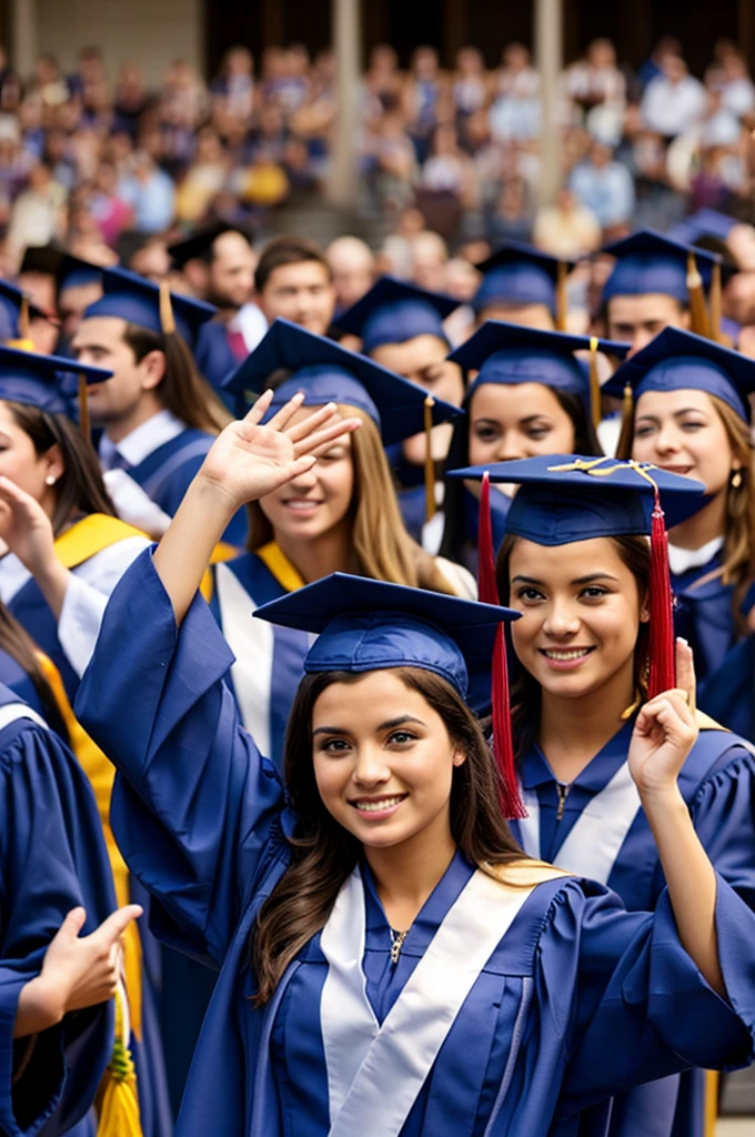 A photo of university graduates