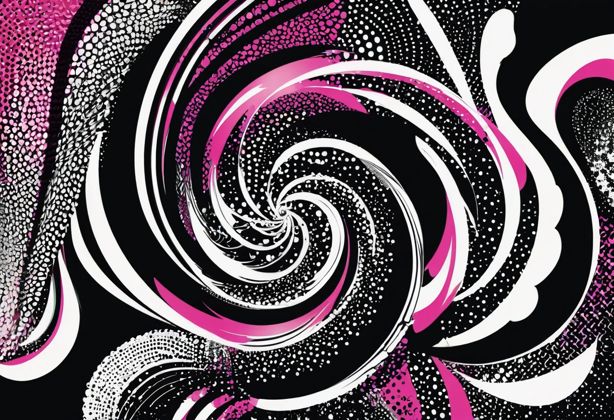 Wallpaper, line art, halftone, abstract