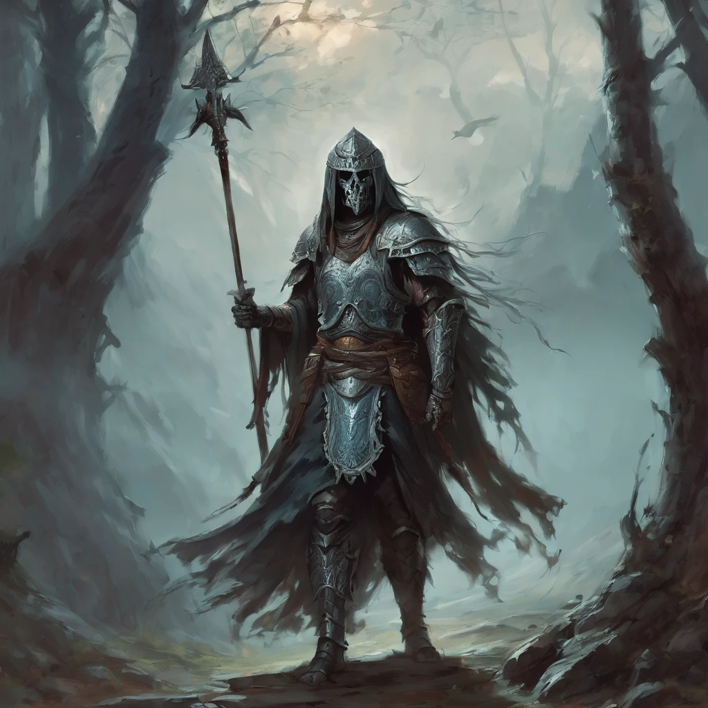 Ancient ghost warrior fantasy artwork